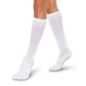 Theraphirm Core-Spun 10-15mmHg Medical Light Graduated Knee High Compression Socks for Swelling Relief and Recovery | T
