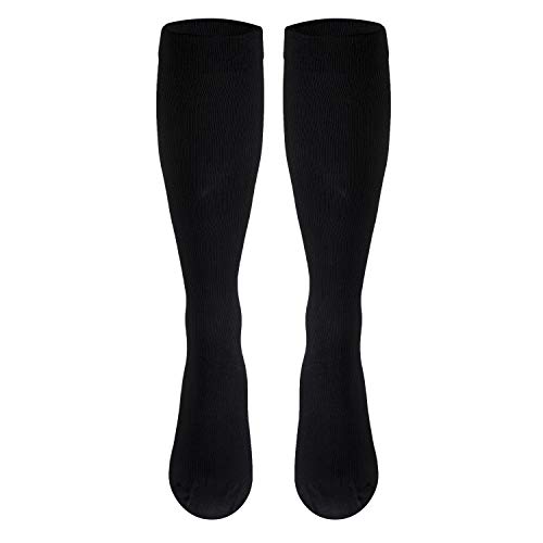 Truform Compression Socks for Men, 15-20 mmHg, Black, X-Large Truform Men's Knee High Compression Socks, 15-20 mmHg, Bla