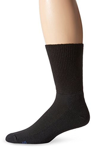 MediPeds Unisex Adult Diabetic Non-Binding Ribbed Top Crew Socks - Extra Wide 1 Pair