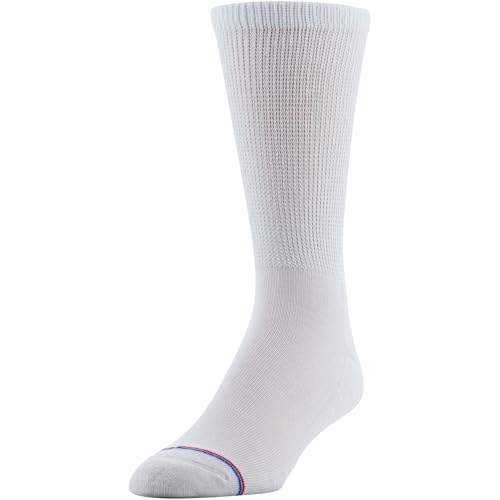 Women's Diabetic Extra Wide Crew Socks with Coolmax Technology, 4 Pack - Stay Cool & Comfortable | Women's Diabetic Ext