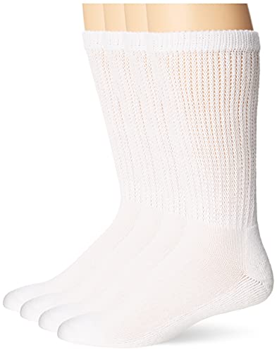 Men's Half Cushion Crew Socks by MediPeds - Superior Comfort, Extra Cushioning for All-Day Wear | MediPeds Men's Half C