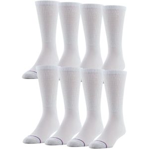 Men's Diabetic Crew Socks - Comfortable & Supportive 8 Pack | Medipeds Men's 8 Pack Diabetic Crew Socks - Gast foot sup
