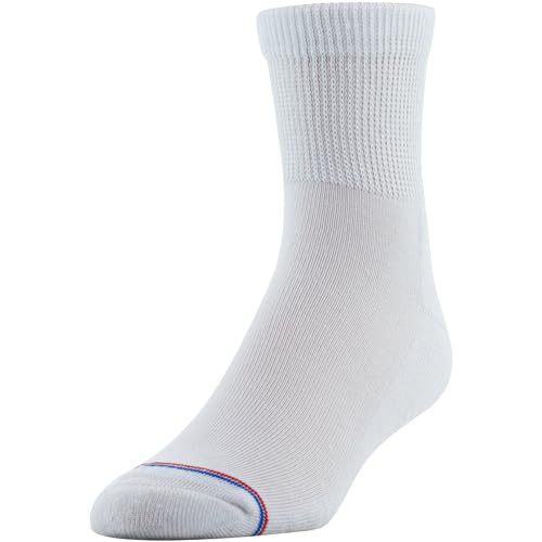 MediPeds Adult Quarter Socks With Non-Binding Top and Cushion - Comfortable and Durable for All Day Wear, Multiple Pair