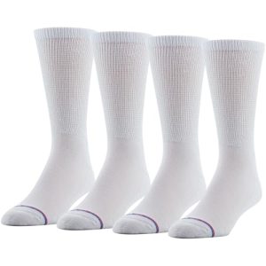 Women's Diabetic Crew Socks with Non-Binding Top and Cushion Sole | Diabetic Women's Crew Socks for Comfort and Support