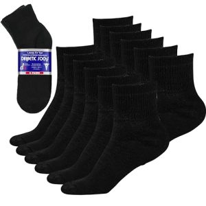 Debra Weitzner Diabetic Ankle Socks Mens & Womens Non-Binding Loose Fit 6 Pairs | Best Seller