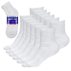 Debra Weitzner Diabetic Ankle Socks for Men and Women - Non-Binding Loose Fit 6 Pairs | Best Diabetic Socks