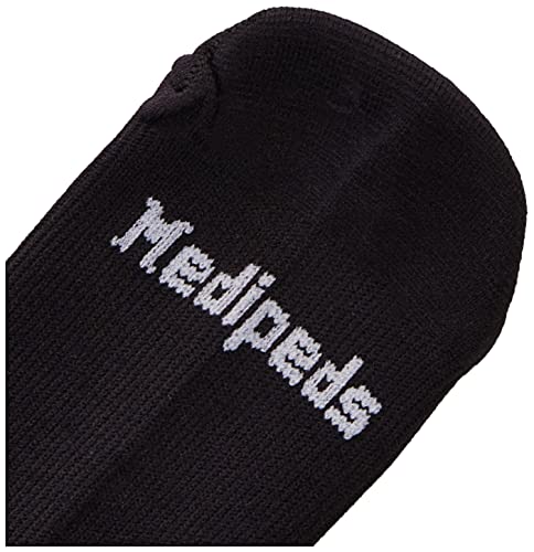 Men's MediPeds Mild Compression Over The Calf Socks for Relaxed Fit and All-Day Comfort | MediPeds Men's 4 Pack Mild Co