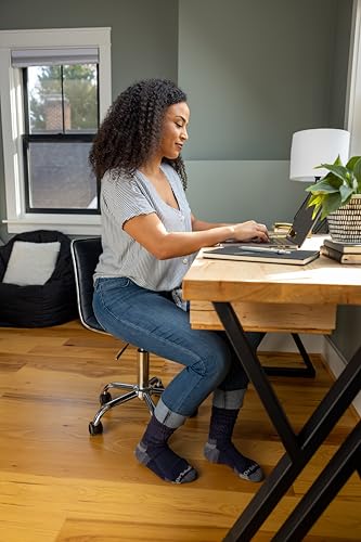Dr. Scholl's Womens Casual Socks White/Gray One Size US Diabetic & Circulatory Care Walmart Promo