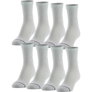 MediPeds Adult Quarter Socks With Non-Binding Top and Cushion, Multiple Pairs - Extra Cushioning for All-Day Comfort |