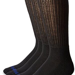 Men's MediPeds Half Cushion Crew Socks - Moisture Wicking, Comfort, Premium Quality - 4-Packs | MediPeds Men's Half Cus